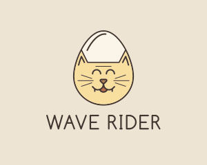 Cat Egg Head logo design