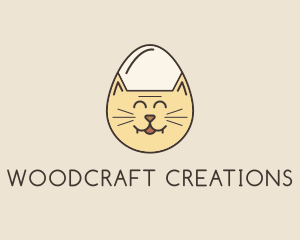 Cat Egg Head logo design