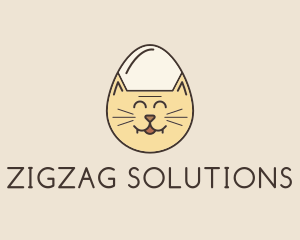 Cat Egg Head logo design