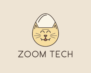 Cat Egg Head logo design