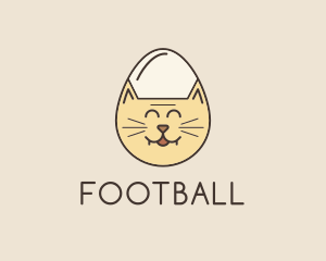 Egg - Cat Egg Head logo design