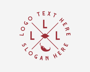 Typography - Hot Chili Restaurant logo design