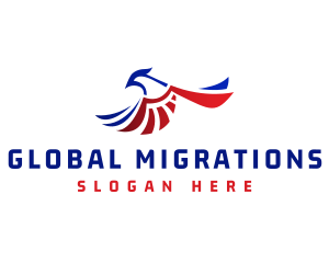 Immigration - American Eagle Patriot logo design