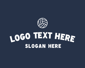 Sports - Volleyball Sports Wordmark logo design