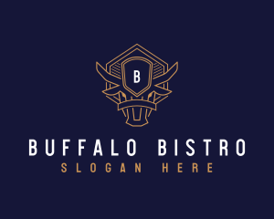 Premium Buffalo Horn logo design