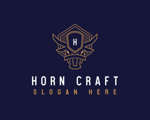 Premium Buffalo Horn logo design