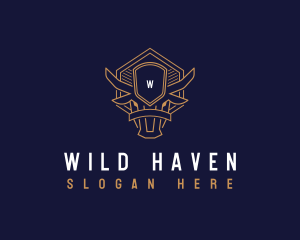 Premium Buffalo Horn logo design