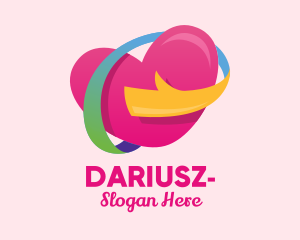 Colorful Heart Hug  Logo