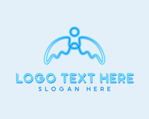 Holy - Holistic Angel Wings logo design