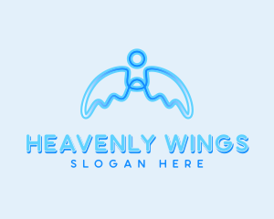 Holistic Angel Wings logo design