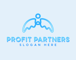 Holistic Angel Wings logo design