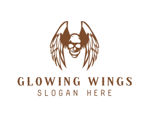 Gaming Skull Wing logo design