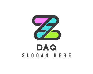 Hg - Colorful Tech Letter Z logo design