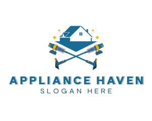 Housekeeping Electric Vacuum logo design