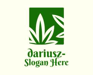 Green Cannabis Herb Logo