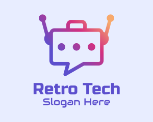 Message Bot Tech  logo design