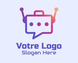 Automated - Message Bot Tech logo design
