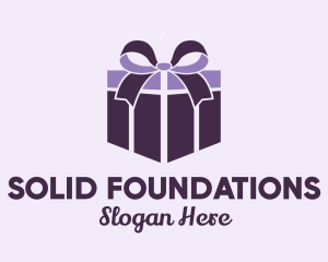 Purple Gift Present Logo