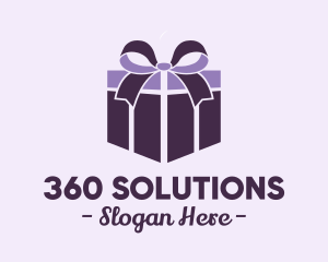 Purple Gift Present logo design