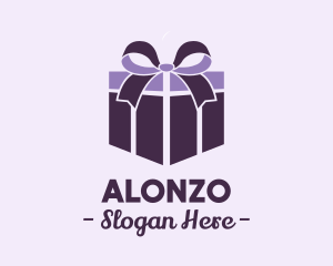 Purple Gift Present logo design