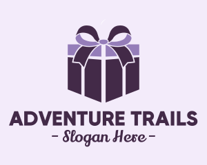 Purple Gift Present logo design