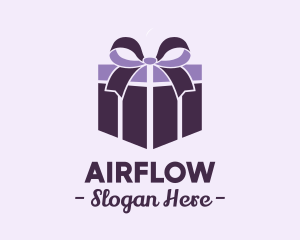 Purple Gift Present logo design