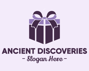 Purple Gift Present logo design