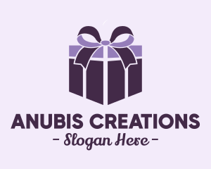 Purple Gift Present logo design