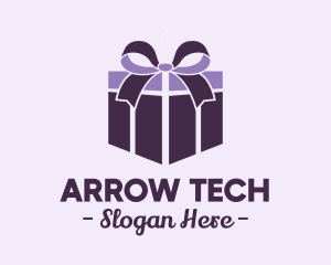 Purple Gift Present logo design