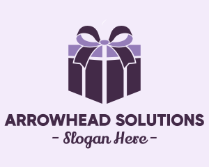 Purple Gift Present logo design