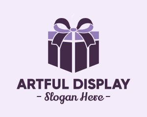 Purple Gift Present logo design