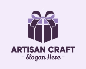 Purple Gift Present logo design