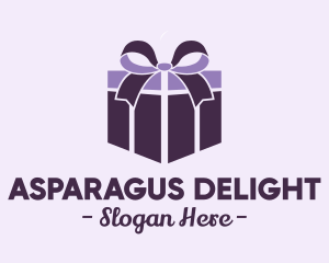 Purple Gift Present logo design