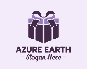 Purple Gift Present logo design