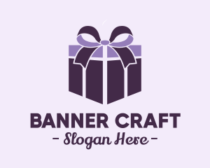 Purple Gift Present logo design