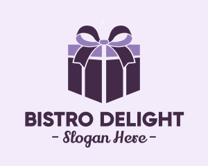 Purple Gift Present logo design