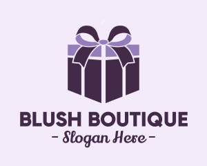 Purple Gift Present logo design