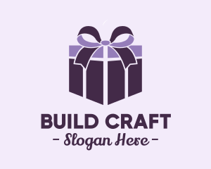 Purple Gift Present logo design