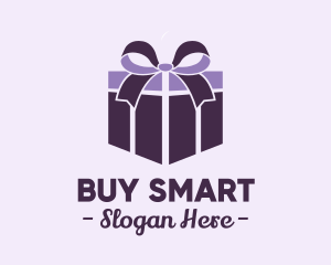 Purple Gift Present logo design