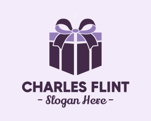 Purple Gift Present logo design