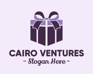 Purple Gift Present logo design