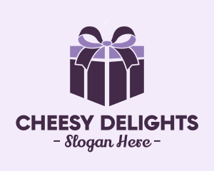 Purple Gift Present logo design