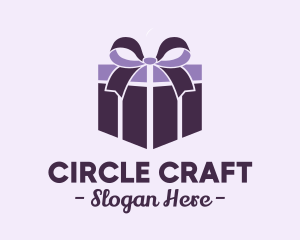 Purple Gift Present logo design