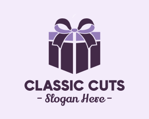 Purple Gift Present logo design