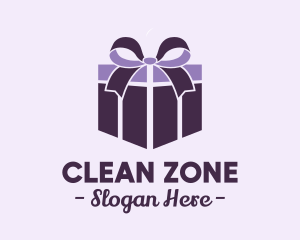 Purple Gift Present logo design