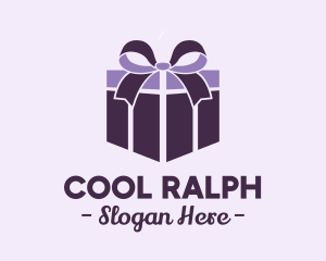 Purple Gift Present logo design