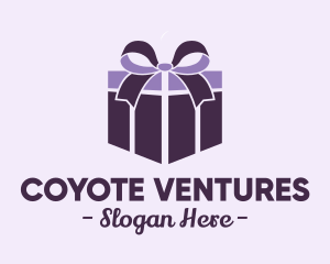 Purple Gift Present logo design