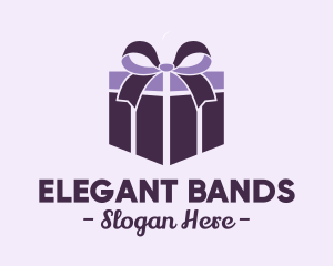 Purple Gift Present logo design