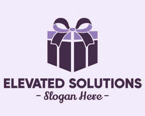 Purple Gift Present logo design