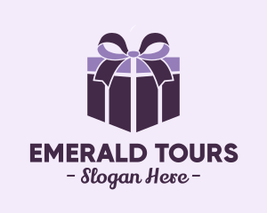 Purple Gift Present logo design